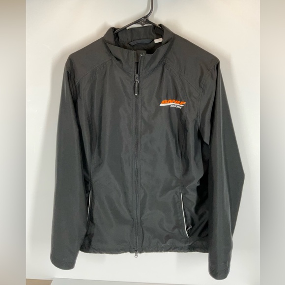 Cutter & Buck BNSF‎ Railway Logo Black Windbreaker Jacket US Women’s Size XL